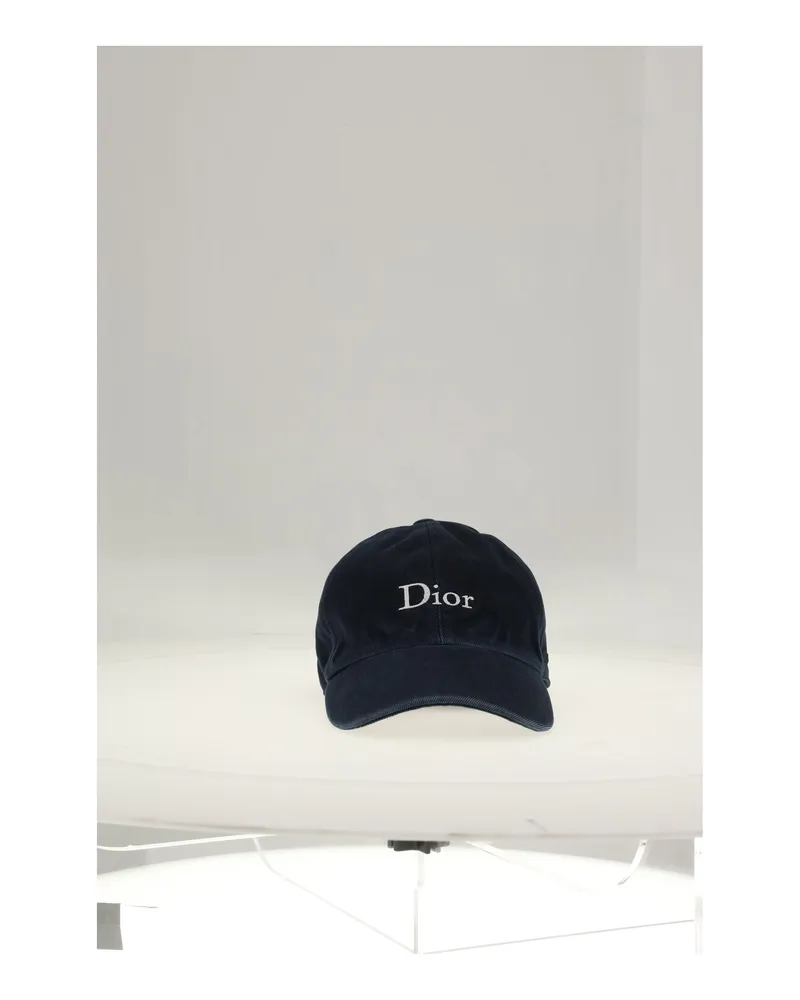 Dior 693C913A3176 Dior Logo Baseball Cap — Navy Navy