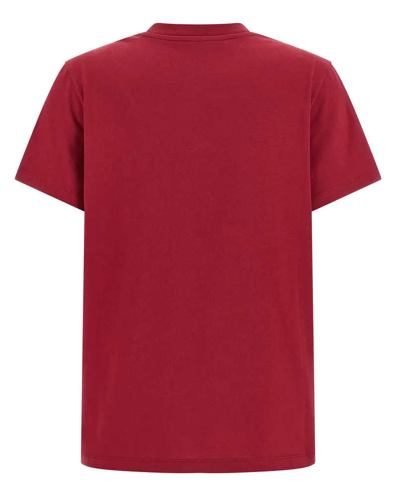 Moncler Women's Multicolor Cotton T-Shirt Red