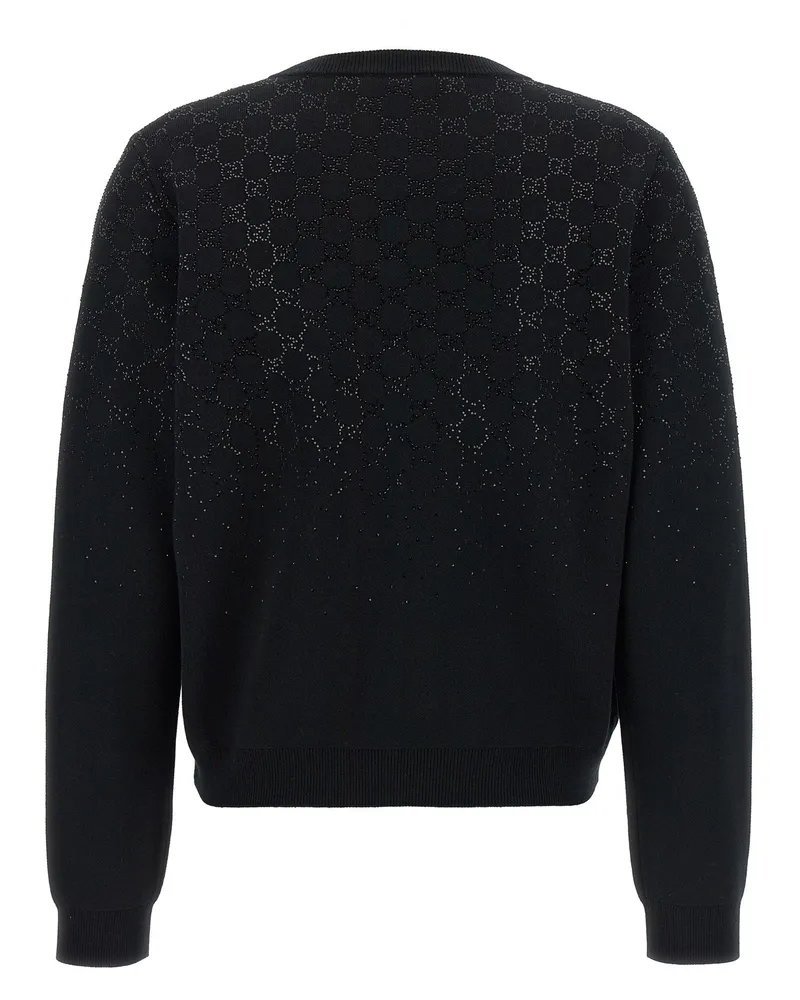 Gucci GG Crystal Cardigan — Black Black