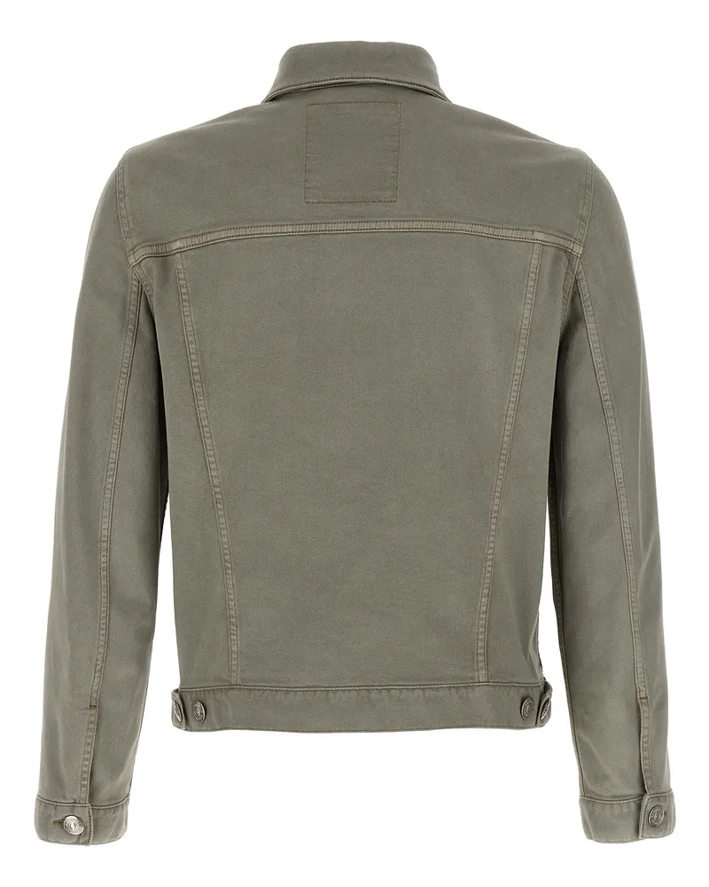 Brunello Cucinelli Men's Gray Cotton Denim Jacket Clothing Gray