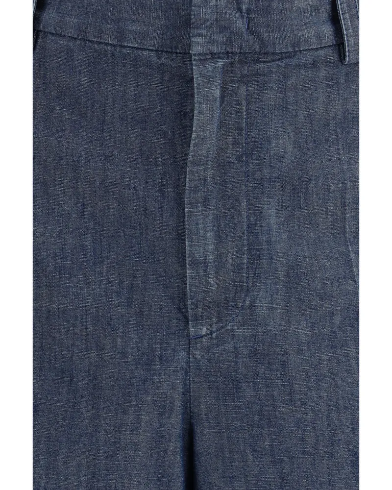 Jil Sander Men's Cotton Bermuda Indigo Shorts Indigo