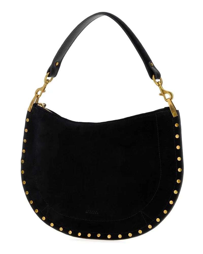 Isabel Marant Women's Black Suede Oskan Shoulder Bag Borse A Mano Black