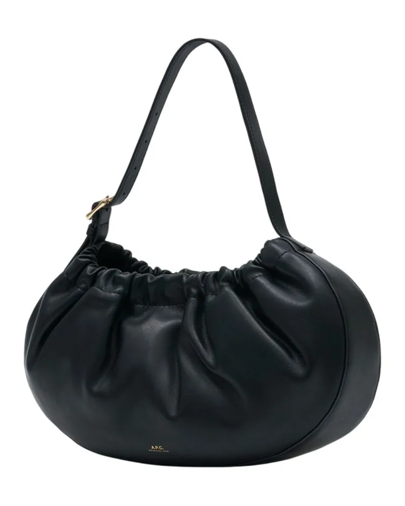 A.P.C. Women's Ninon Hoop Purse -  Synthetic Black Bags Handbags-Purses Black
