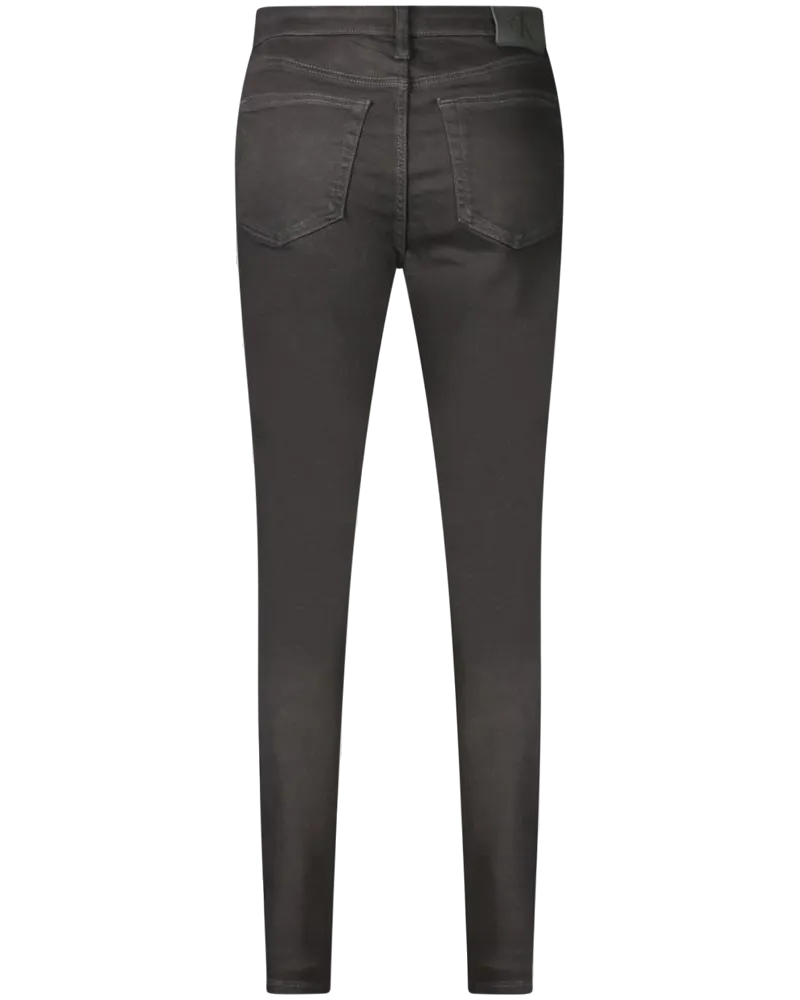 Calvin Klein Mid-Rise Slim Fit Jeans — Black Black