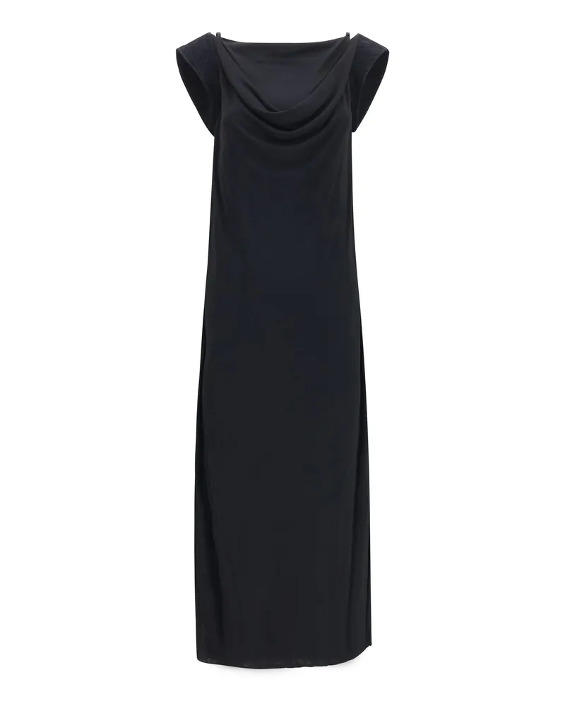 Bottega Veneta Women's Dress Viscose Crêpe Jersey Double Black Black