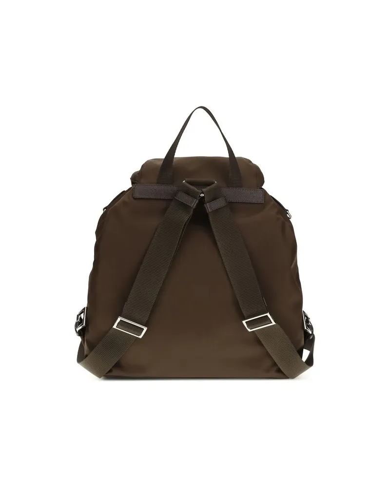 Prada Women's Brown Recycled Polyamide Backpack Brown