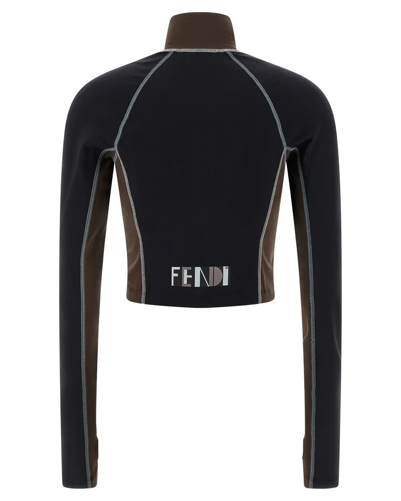 Fendi Women's Black Polyamide Top Black