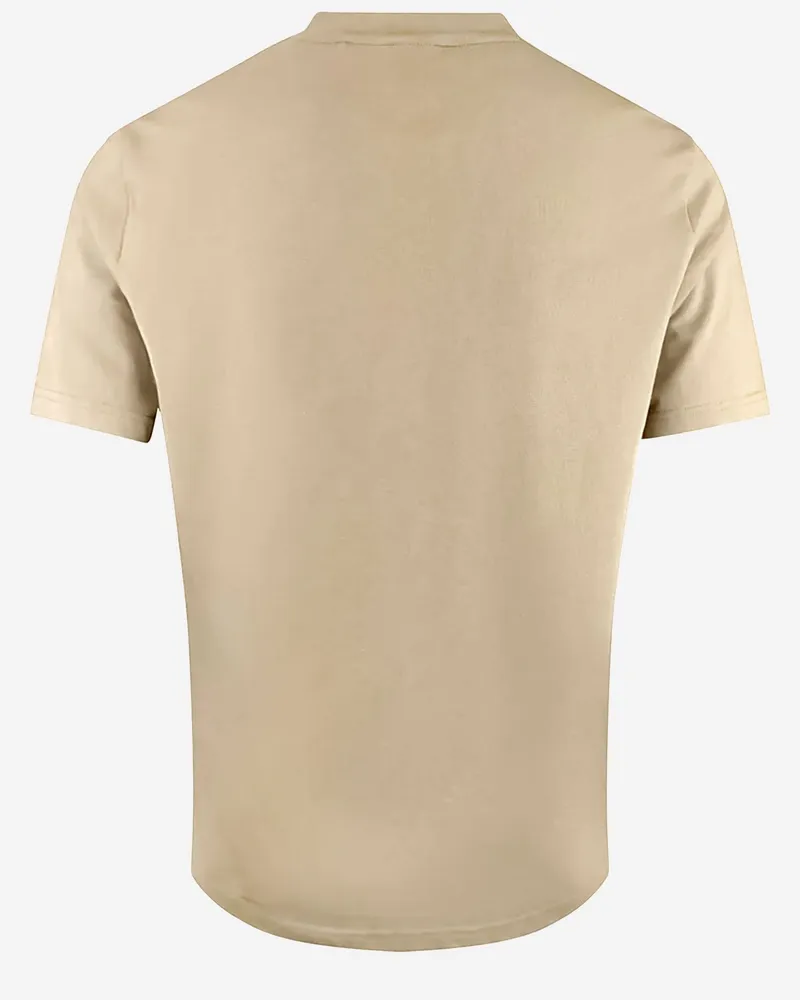 HUGO BOSS Logo-Embroidered Cotton T-Shirt — Beige Beige