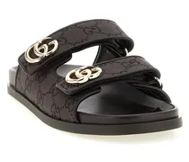 Women's Brown Cotton Slides Shoe