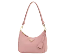 Women's Pink Leather Mini  Re-Edition Shoulder Bag Pesco1 Borse A Mano