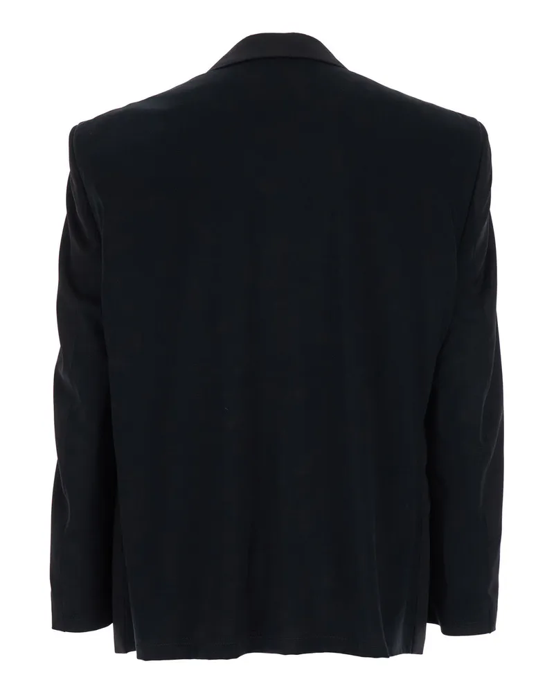Balenciaga Men's Jacket Wool Black Blazers Black