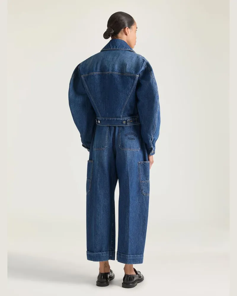 Givenchy Multi-Pocket Denim Cargo Pants — Blue Blue