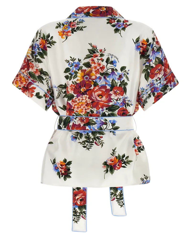 Dolce & Gabbana Women's White Silk Blouse White