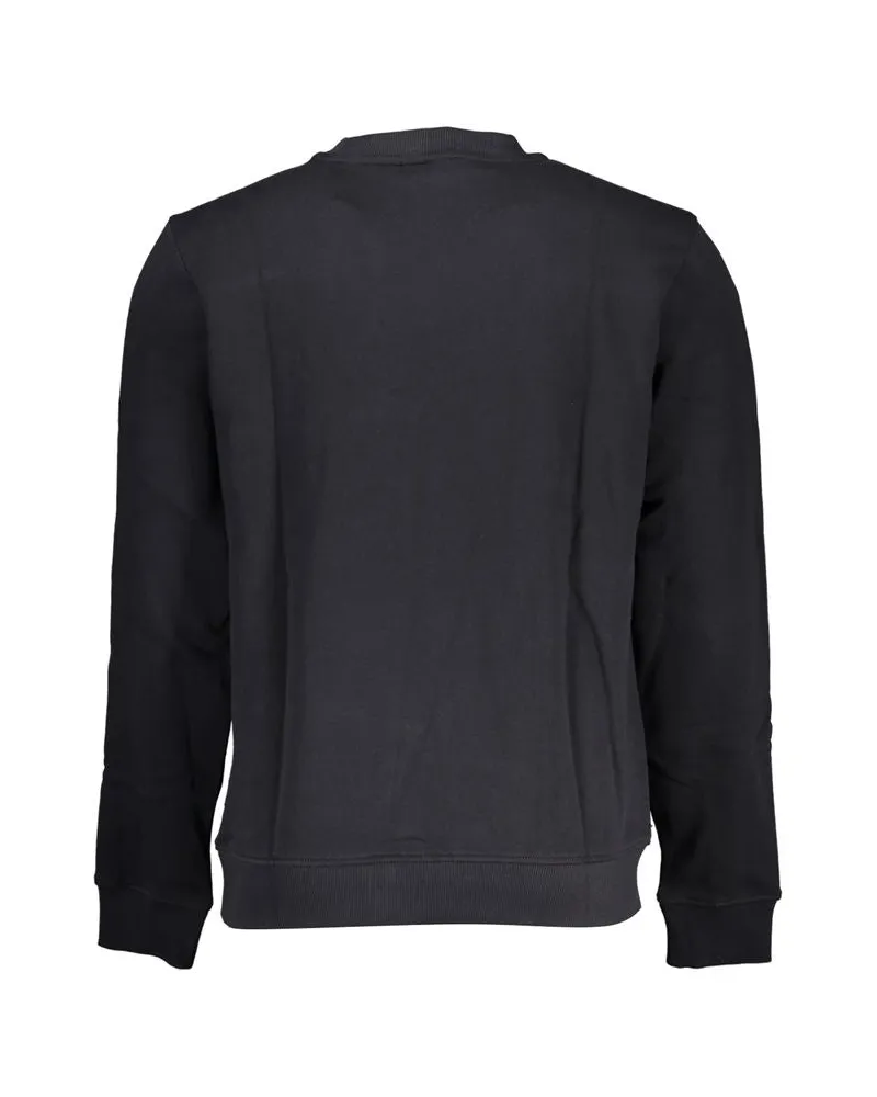 Napapijri Embroidered Logo Sweatshirt — Black Black