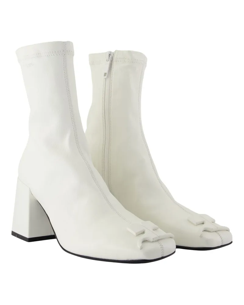 Courrèges Women's Reedition Ankle Boot White Calfskin White