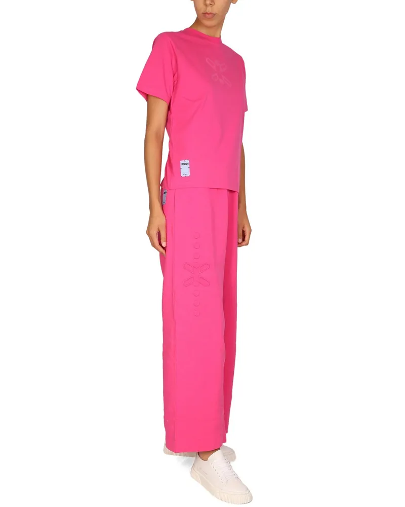 McQ Logo Cotton T-Shirt — Pink Pink