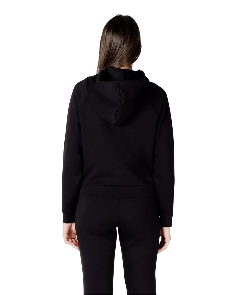 Armani Exchange Viscose Blend Hoodie — Black Black