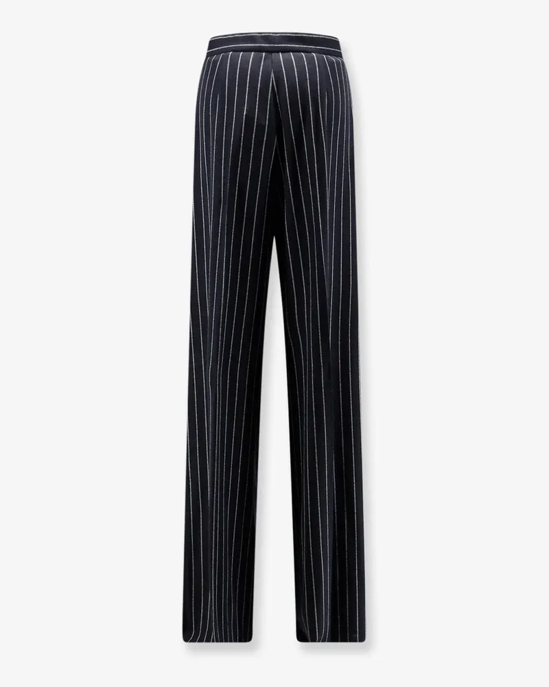 Max Mara Women's Trousers Mxmrio Jersey Black Viscose Black