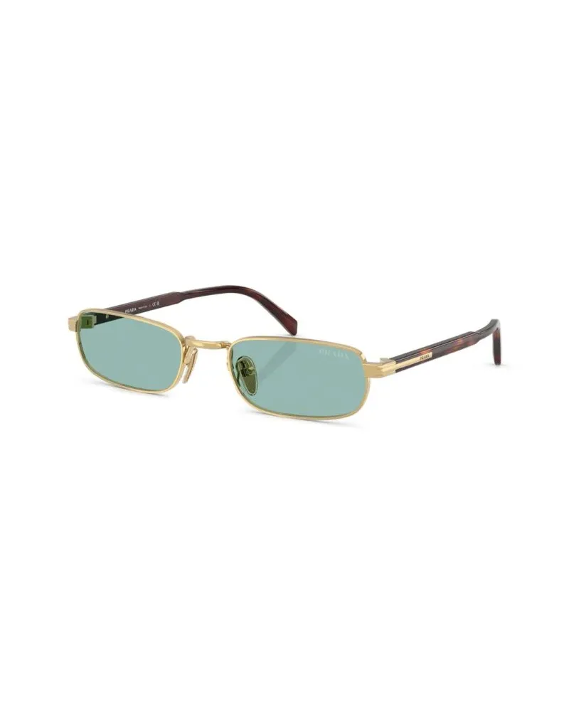 Prada PRB54S5AK40K Gold Metal Frame Sunglasses — Gold Gold