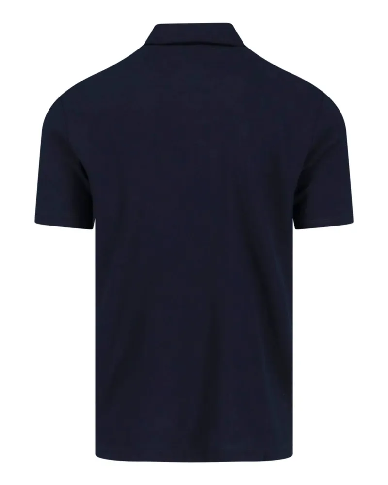 Zanone Men's T-Shirts And Polos Blue Cotton Navy