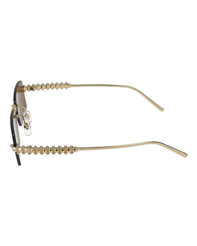Cartier Unisex Sunglasses  Ct0604s 002 Gold Smoke 17-140 Metal Gold