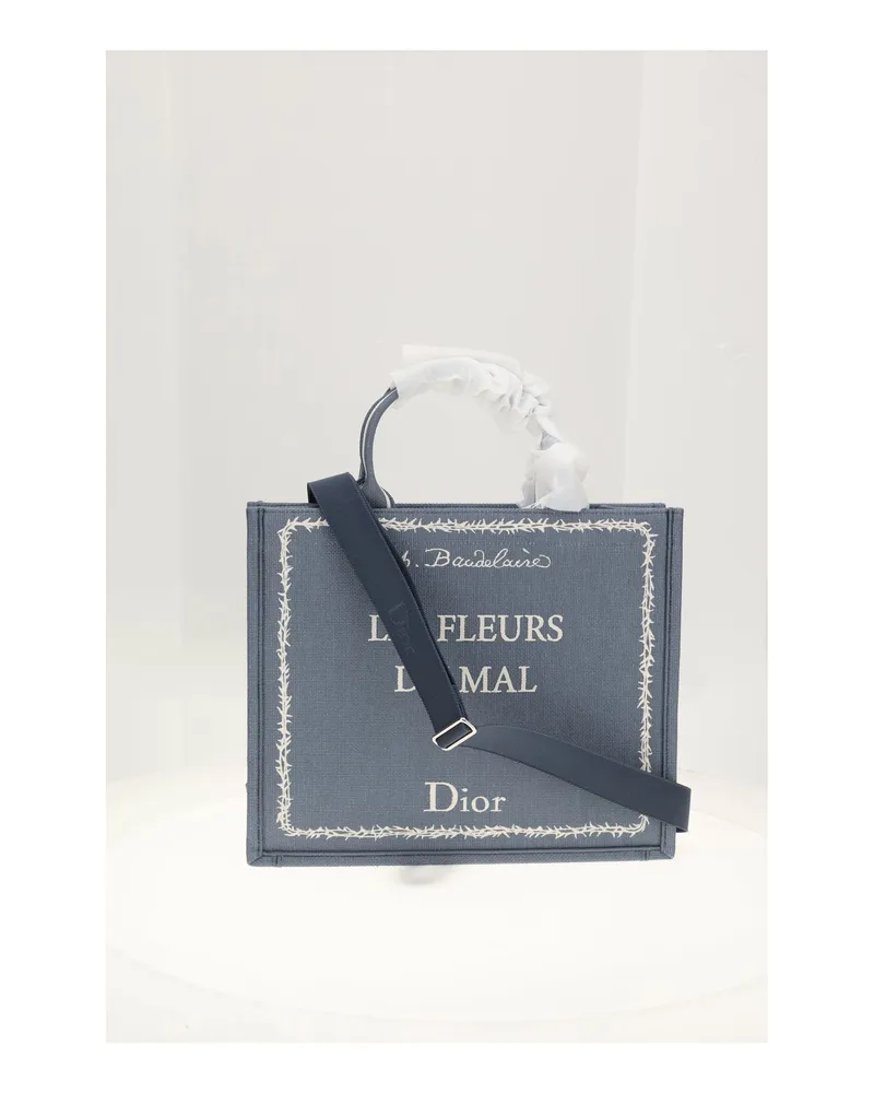 Dior Men's Shoulder Bag Shopper M Blue-Multicolour Calf Leather; Other Materials Blue/multicolour Blue