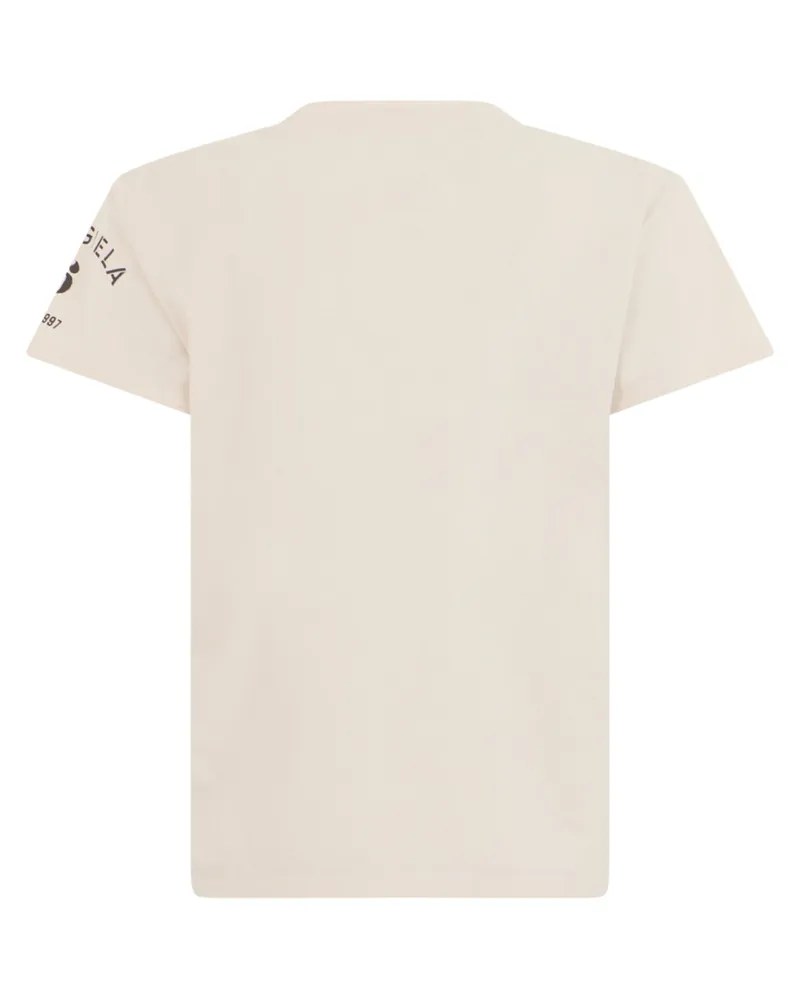 Maison Margiela Women Cotton T-Shirt Ecru T-Shirts & Jerseys Beige
