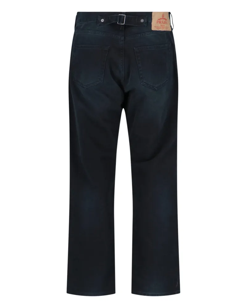 Prada Men's Jeans Black Cotton Navy