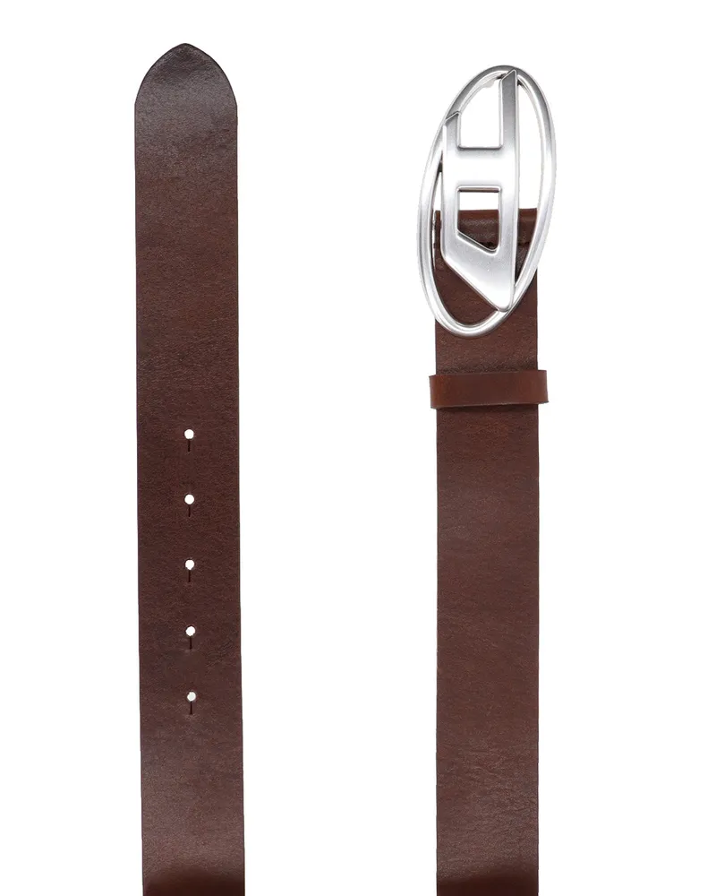 Diesel Men's Belts Brown Leather Brown