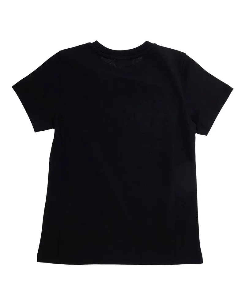 Moschino Logo-Graphic Cotton T-Shirt — Black Black