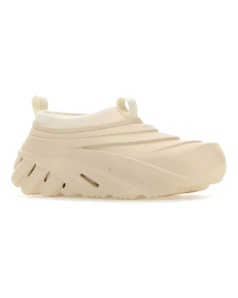 Crocs Men's Ivory Rubber Echo Storm Slip Ons Tundra Sneaker Beige