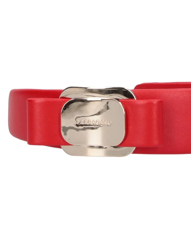 Ferragamo Women's Accessories Red Calf Leather Red