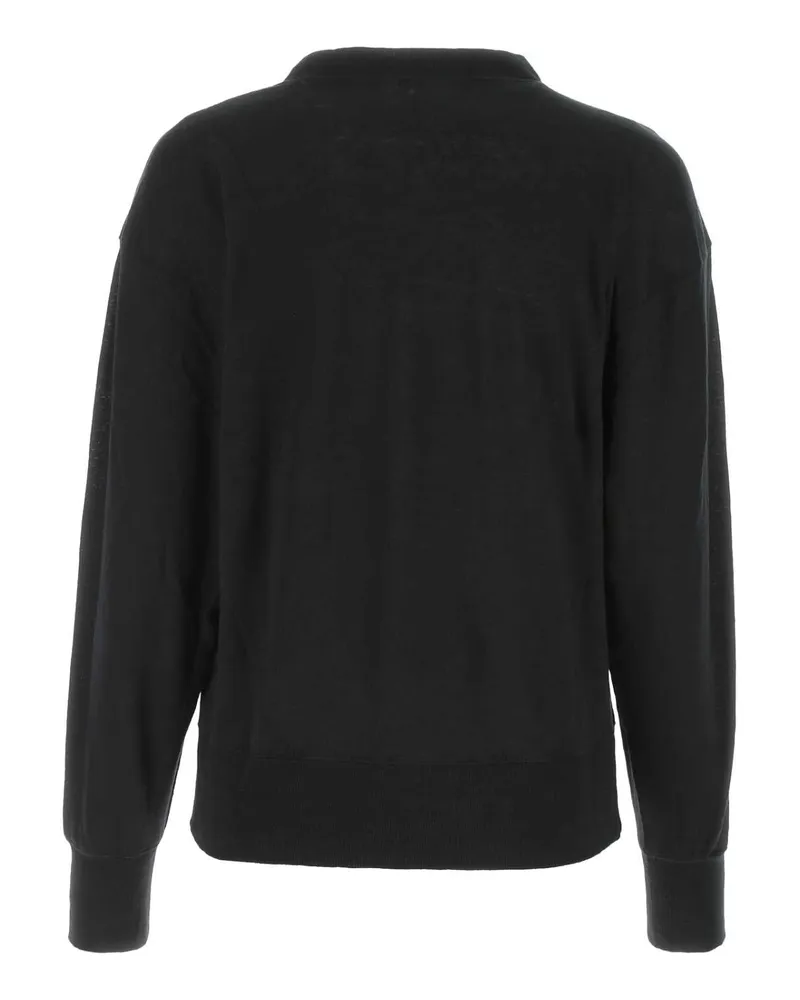 Étoile Isabel Marant Women's Logo-Printed Linen Sweater Black Black
