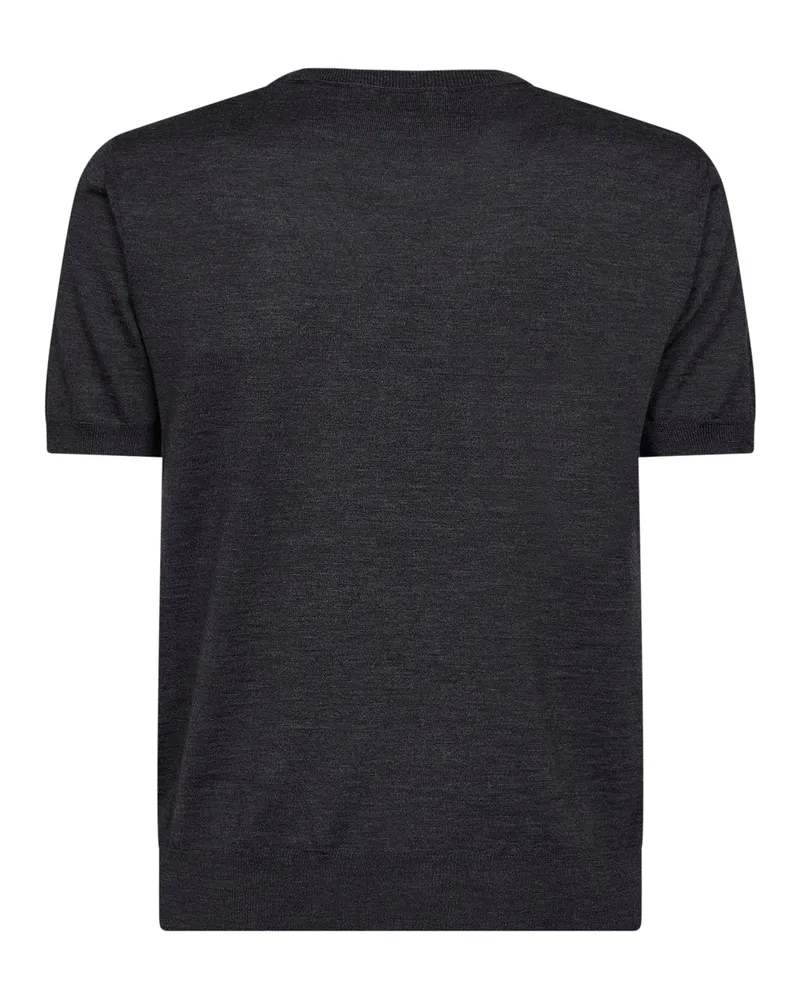 Valentino Garavani VLogo-Embroidered Cotton Sweater — Gray Gray