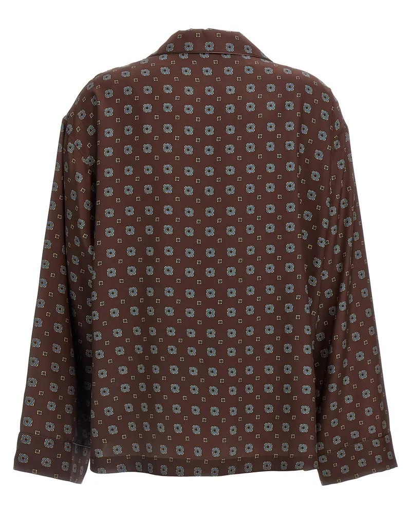 Moschino Women's Brown Silk Blouse Brown