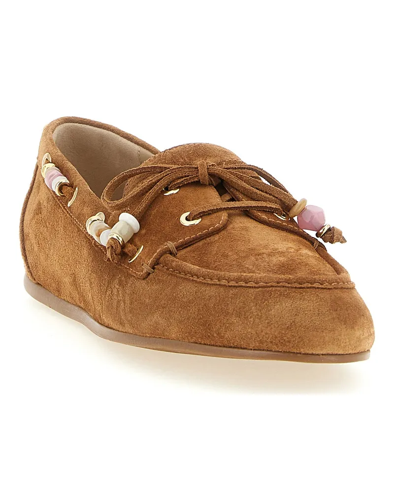Stuart Weitzman Loafer — Tan Tan