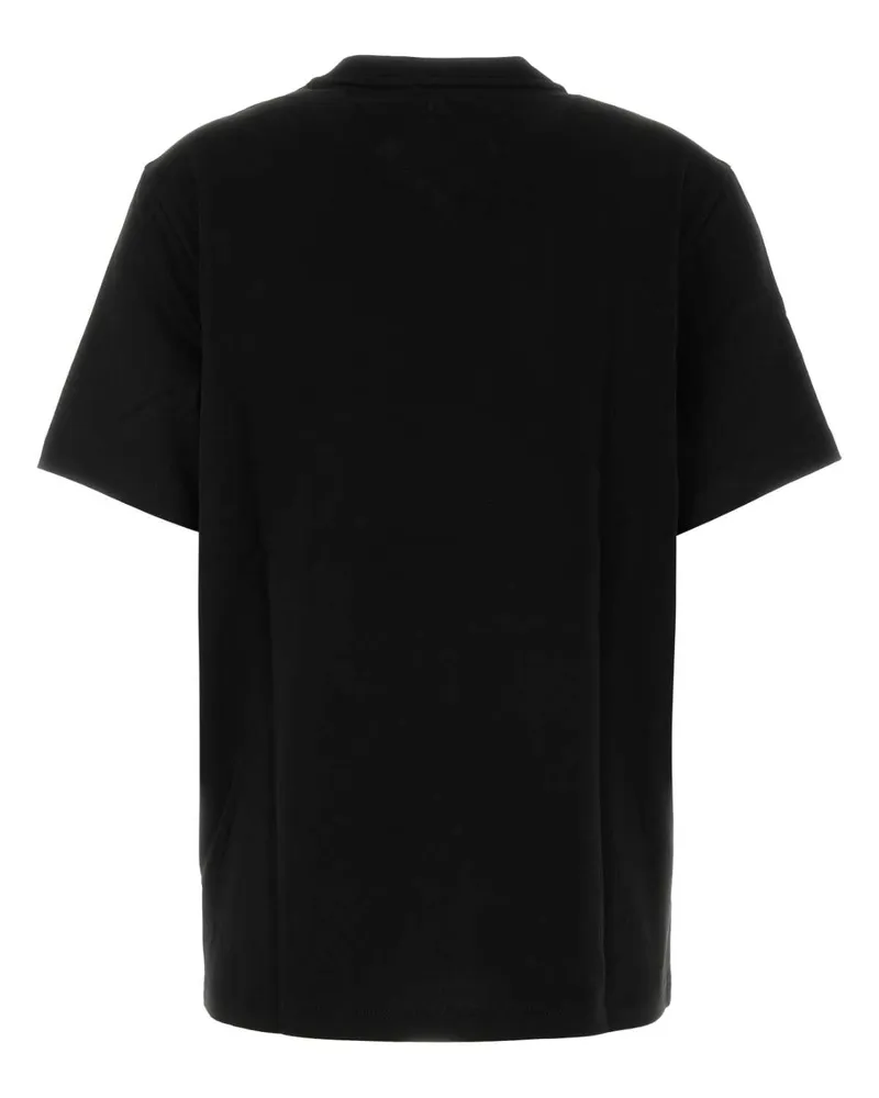 MCM Women's Black Cotton T-Shirt Exterior Black