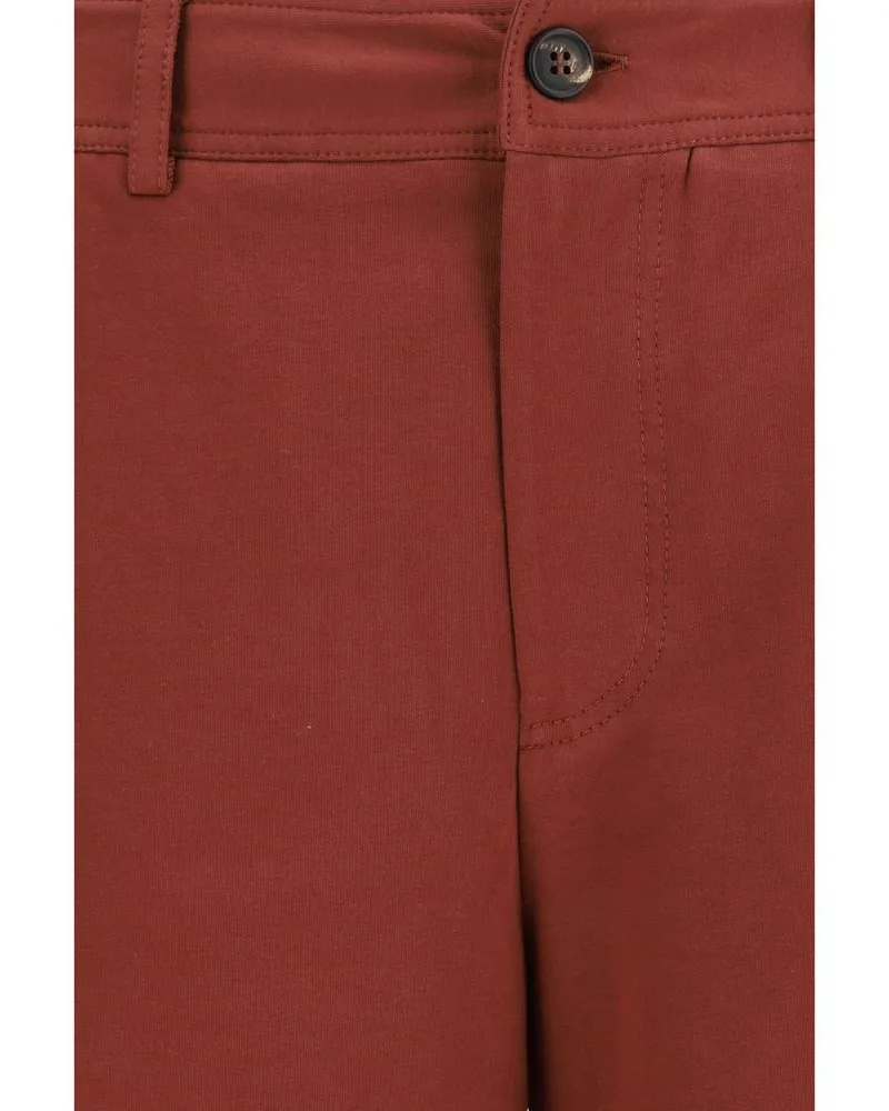 Brunello Cucinelli Cotton Bermudas — Red Red