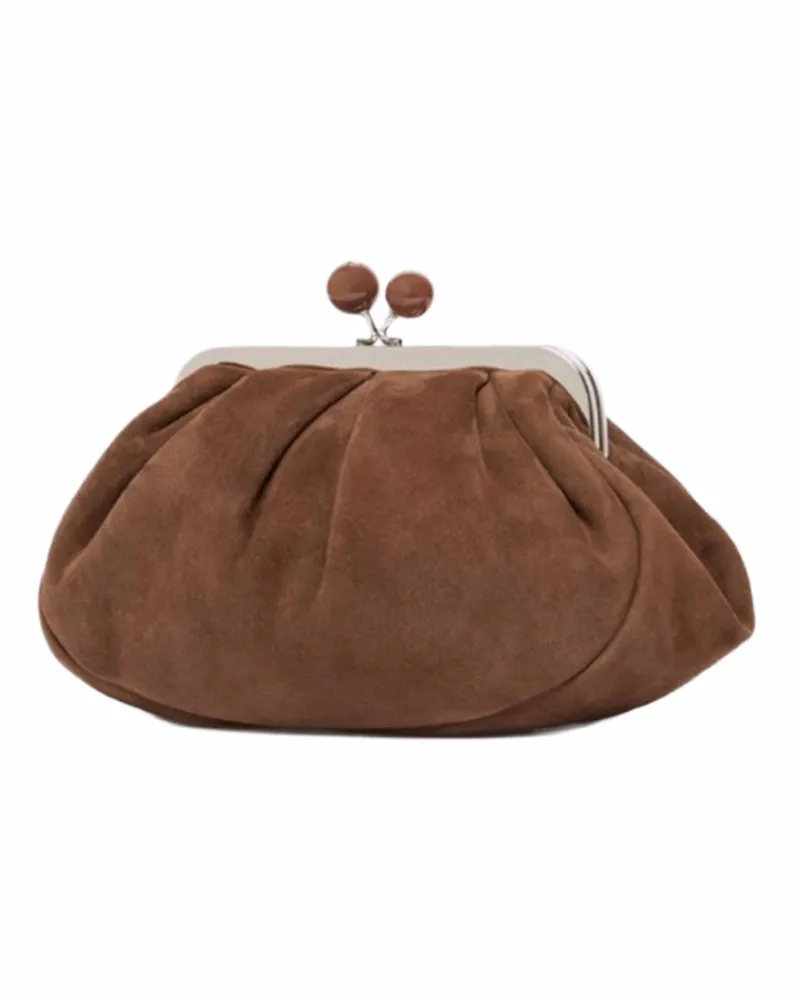 Max Mara Pasticcino Clutch — Brown Brown