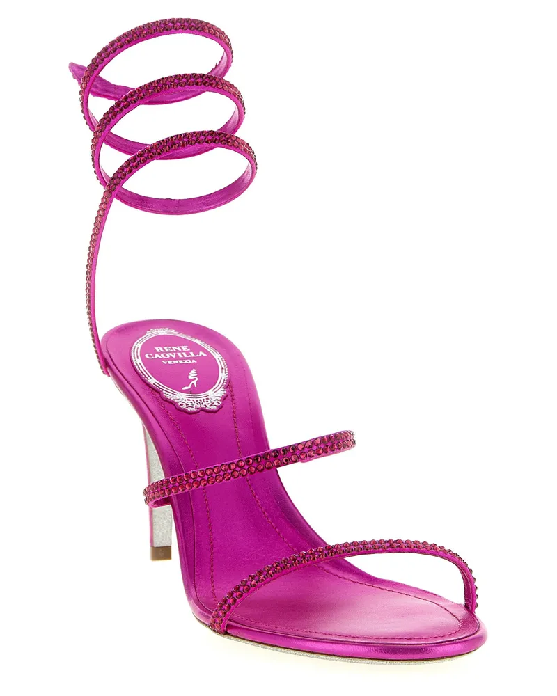 René Caovilla Cleo Sandal — Fuchsia Fuchsia