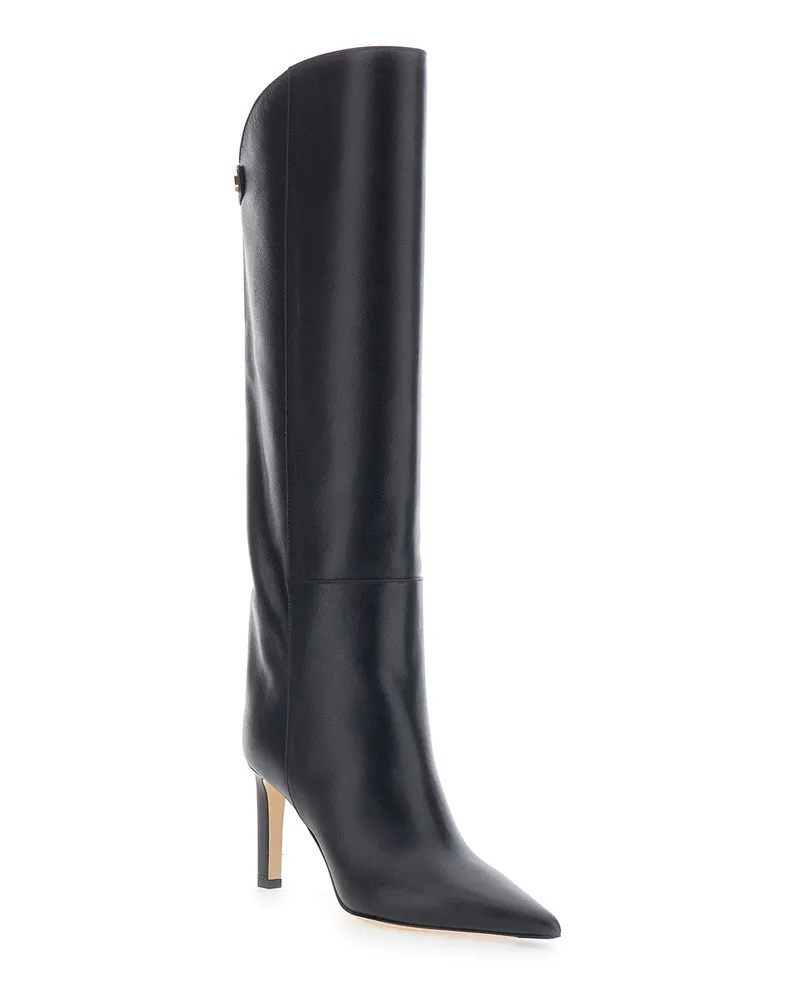 Jimmy Choo Women's Boots Alizze Black Leather Calfskin Black