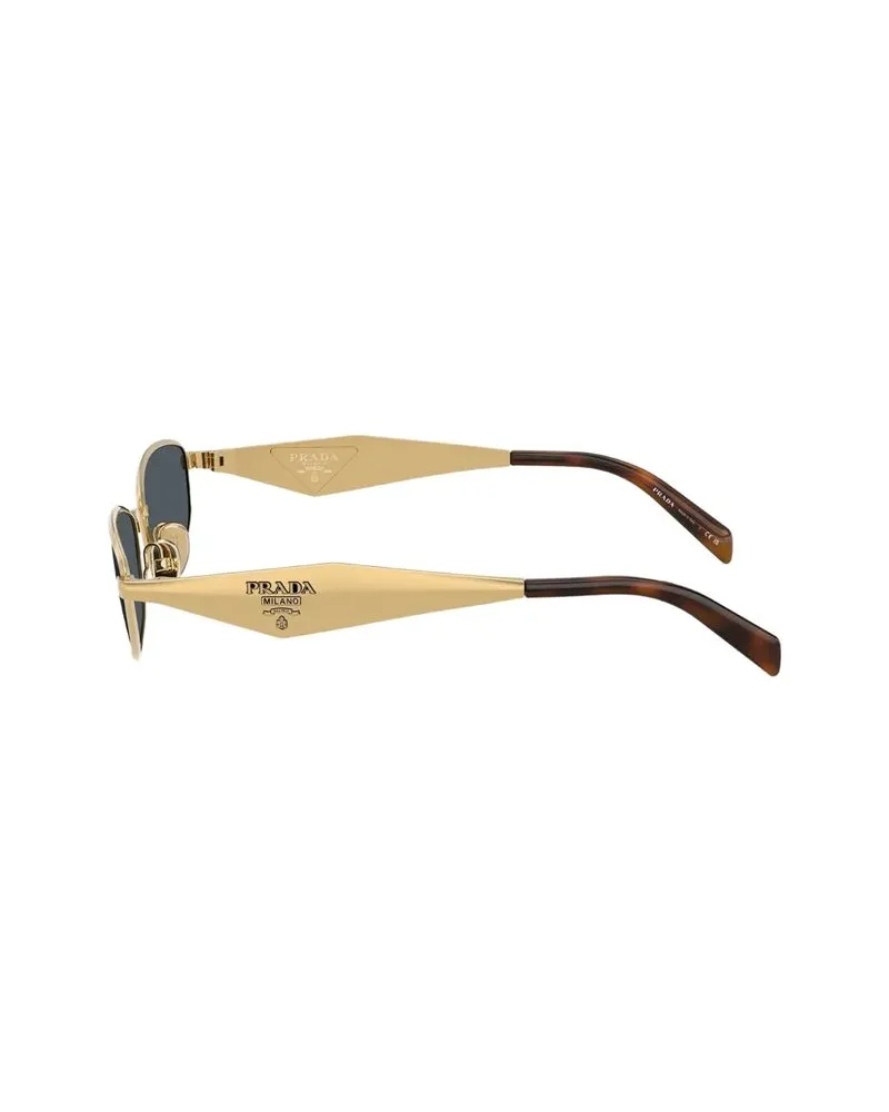 Prada PRD51S Metal Frame Sunglasses — Gold Gold