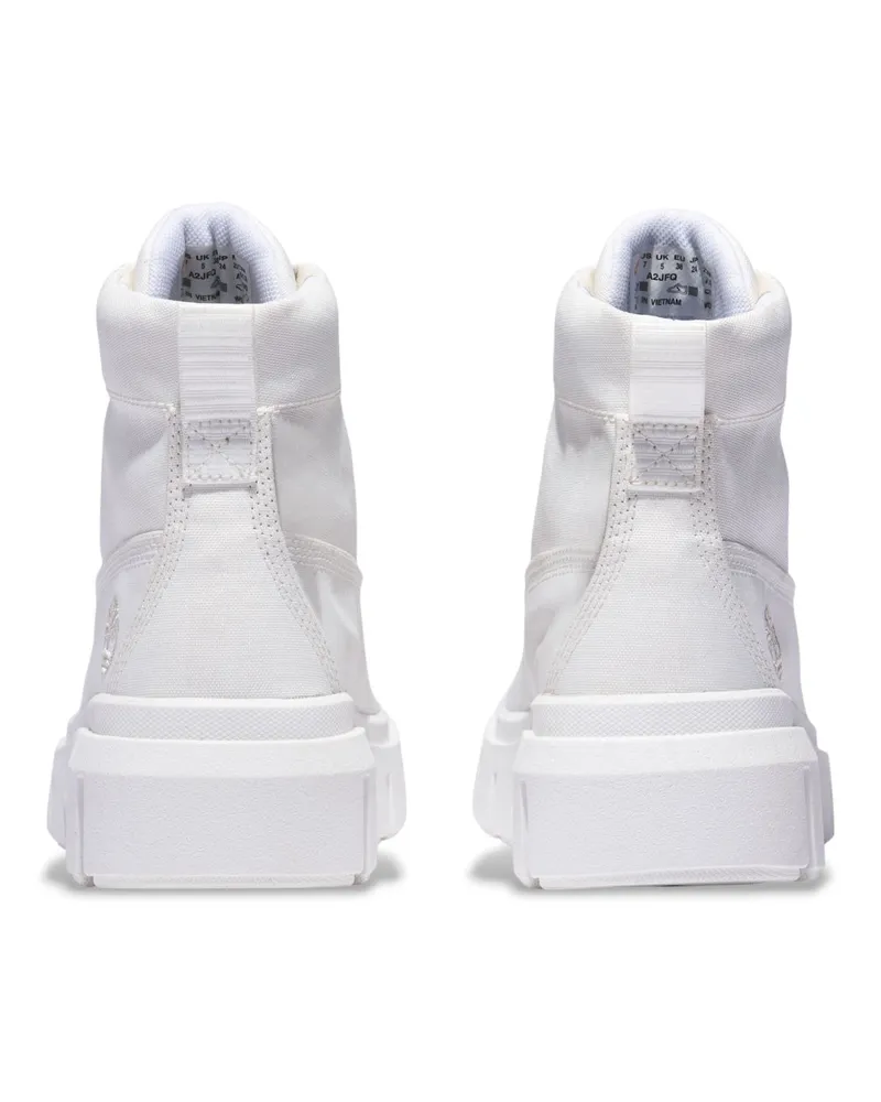 Timberland Women's Greyfield Mid Lace-Up Boots White Shoes White