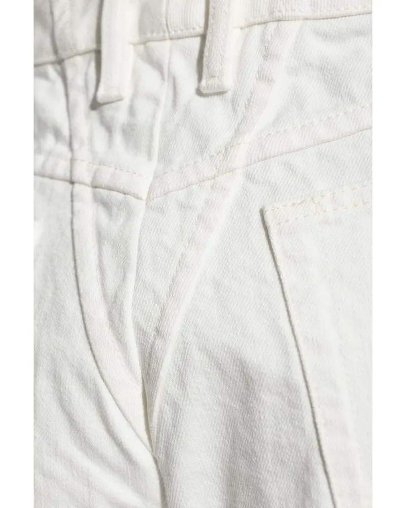 Jil Sander Straight-Leg Cotton Trousers — White White