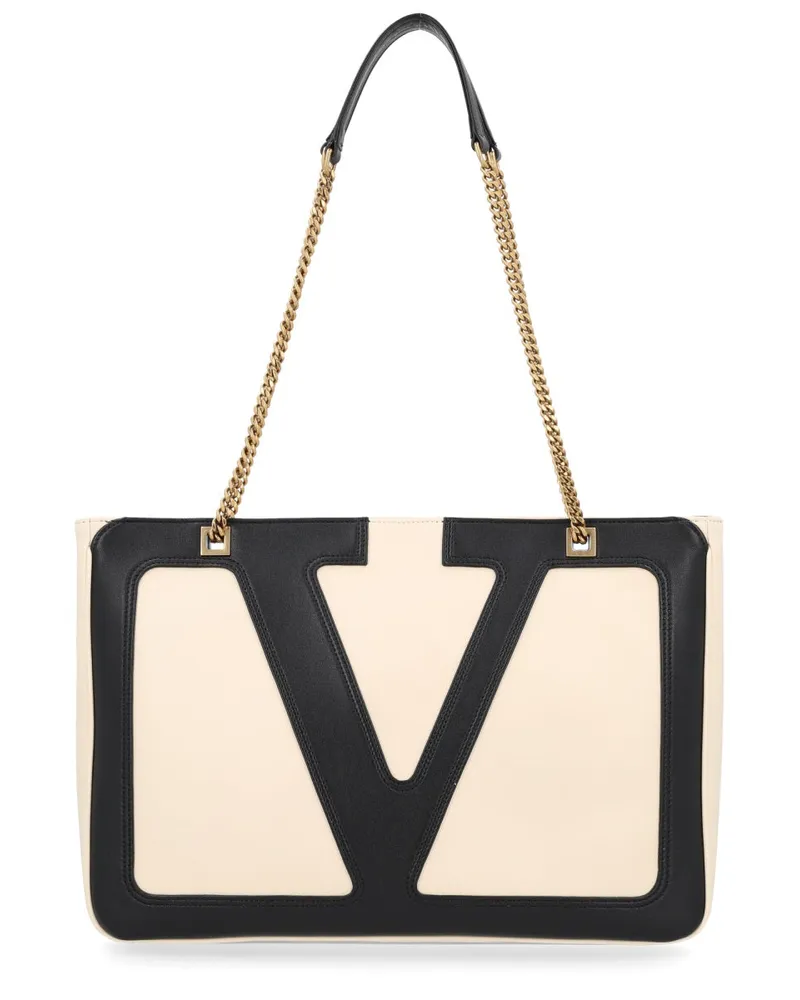 Valentino Garavani Women's Viva Superstar Tote Bag White Leather Handbags Hand White
