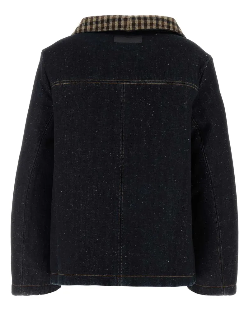 Ganni Women's Denim Jacket Darkblue Giacche E Gilet Navy
