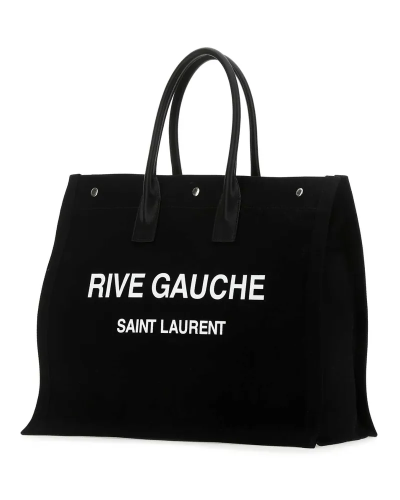 Saint Laurent 509415faavr 1070 Black&white T Cotton Borse A Mano Bag Black