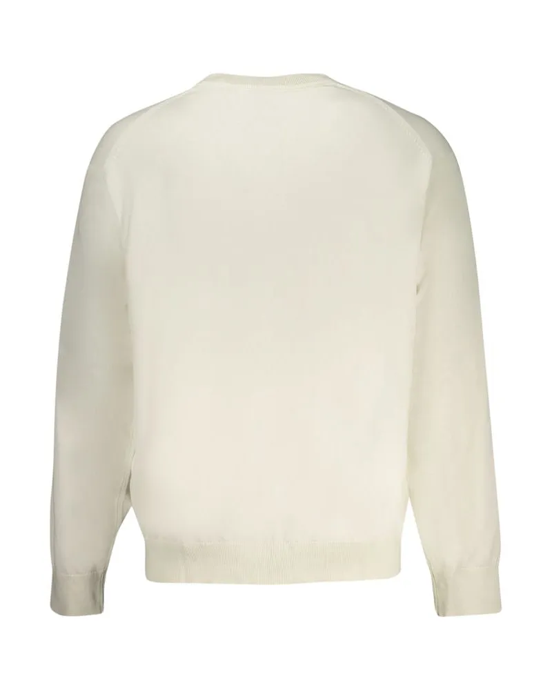 Calvin Klein Logo-Embroidered Cotton Sweatshirt — White White