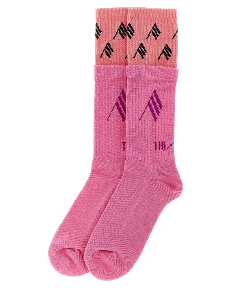 ATTICO Women's Multicolor Cotton Socks Clothing Pink