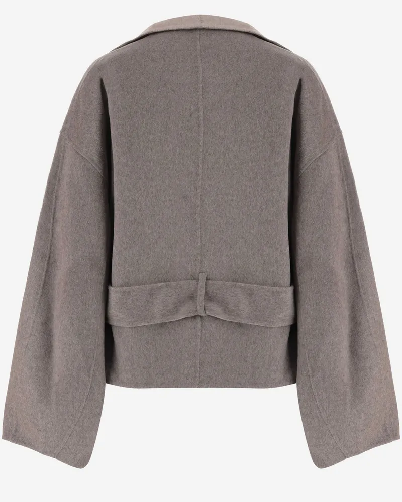 FRANKIE Shop Women's Reversible Wool-Blend Coat Beige Beige